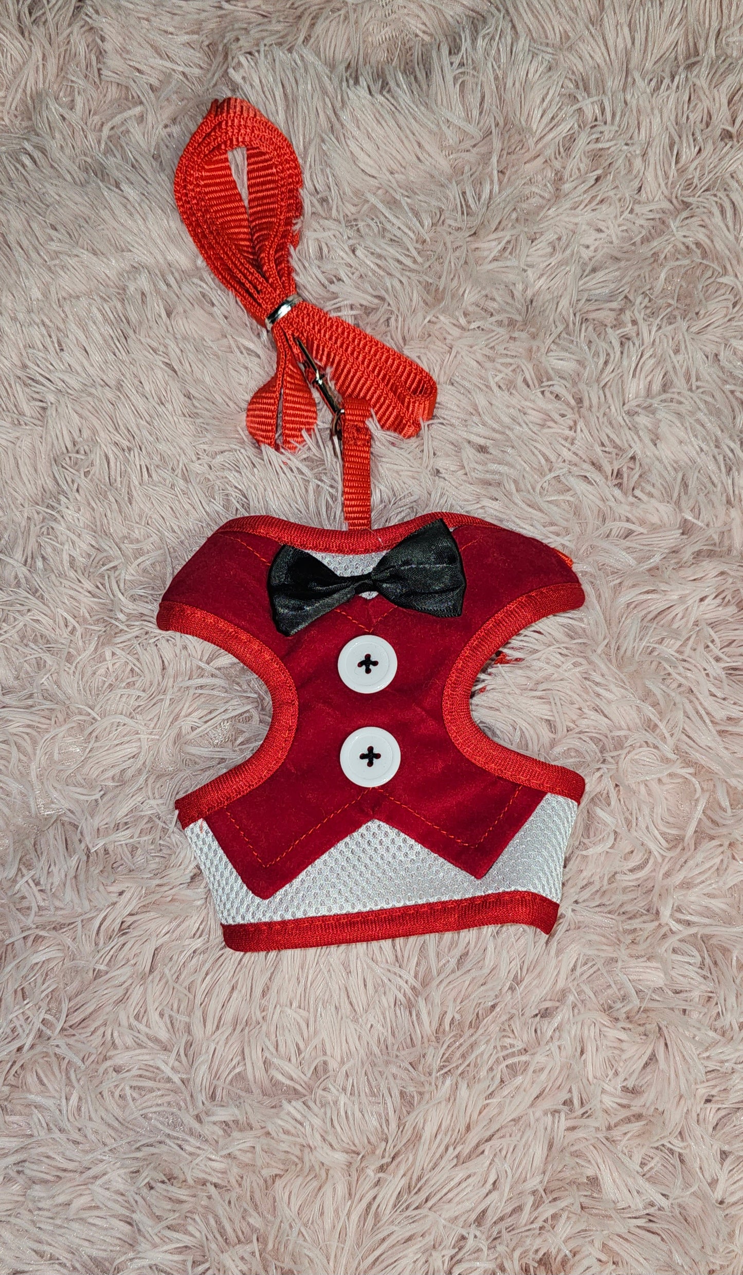 Red Bowtie Harness Set