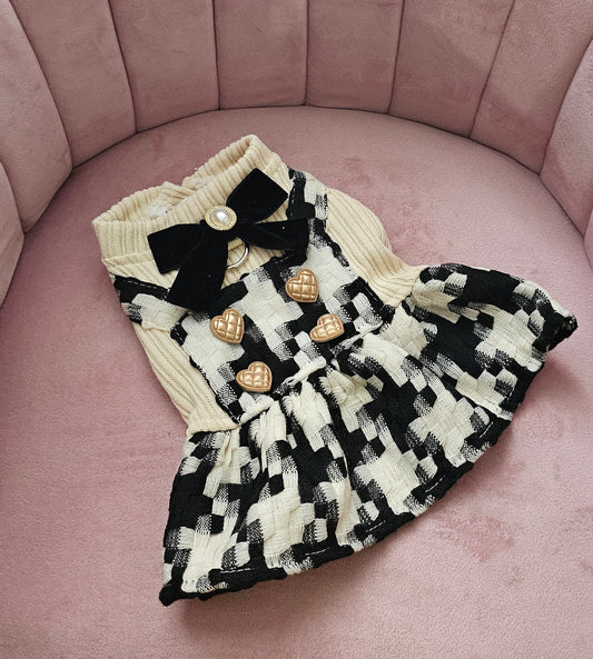 Black and Cream Dress