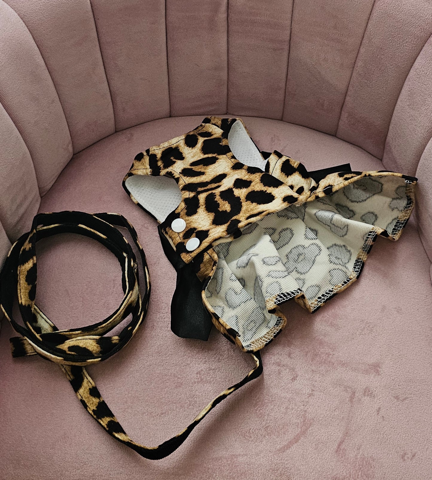 Leopard Harness Dress Set